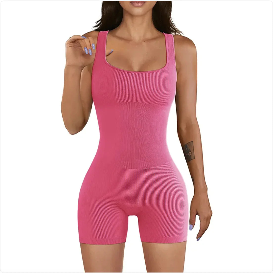Women's Ribbed Yoga Jumpsuit