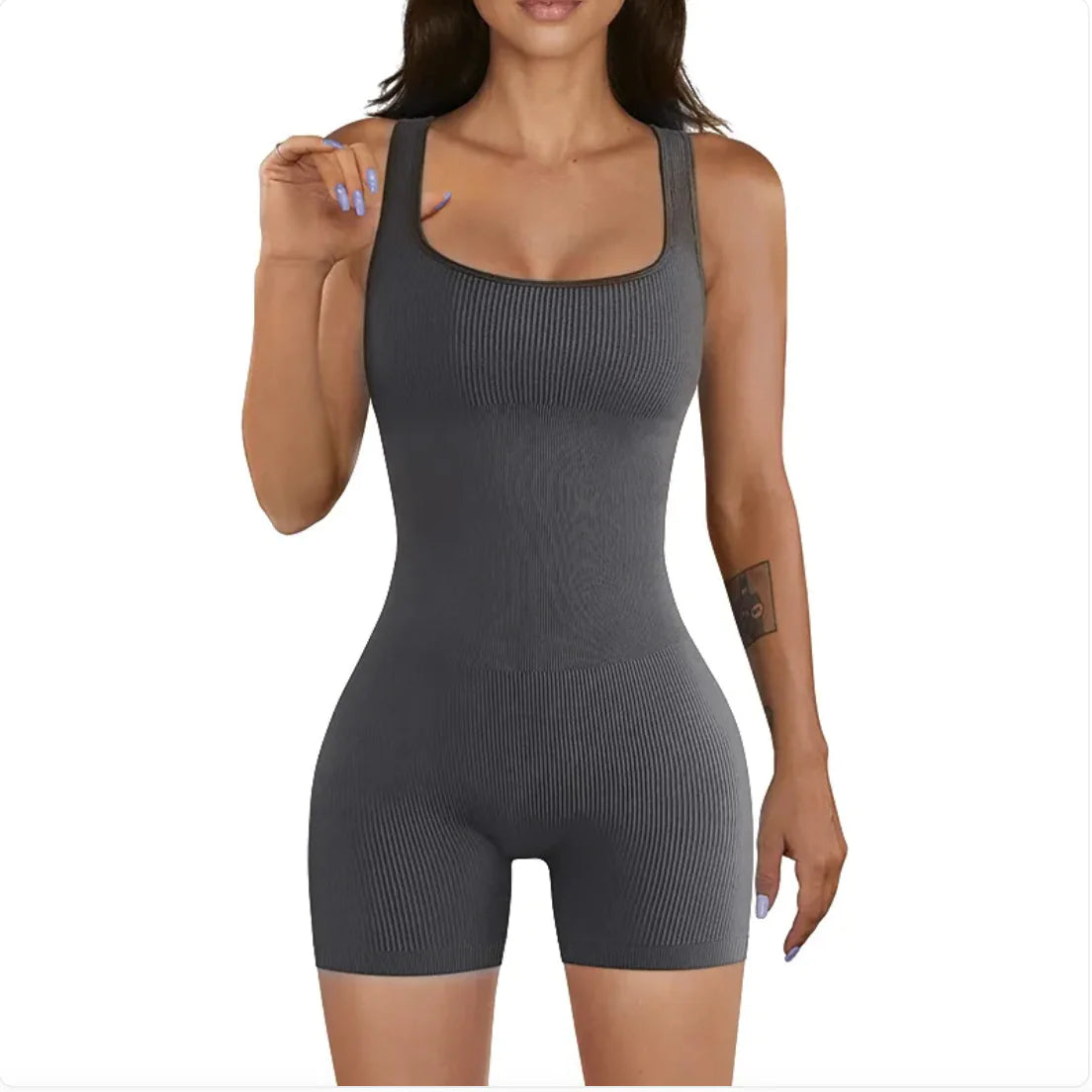Women's Ribbed Yoga Jumpsuit