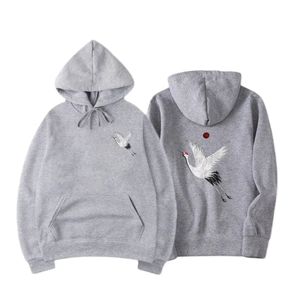 Printed Fleece Hoodie for Men and Women Streetwear