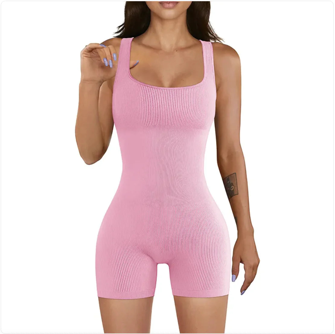 Women's Ribbed Yoga Jumpsuit