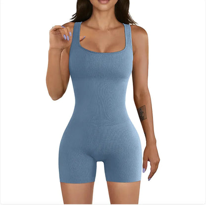 Women's Ribbed Yoga Jumpsuit