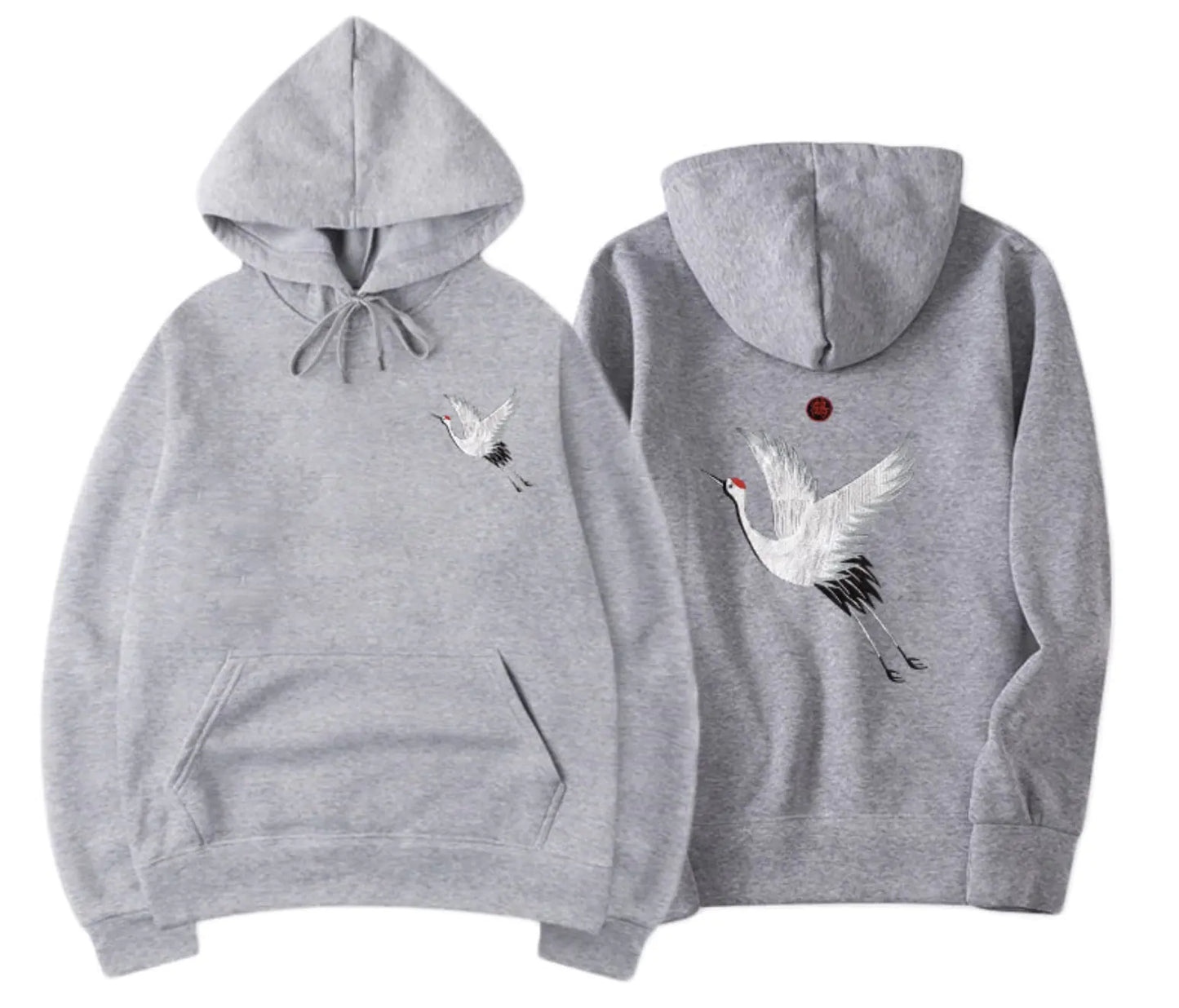 Printed Fleece Hoodie for Men and Women Streetwear